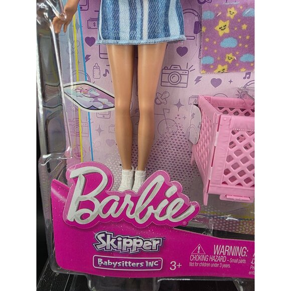 Barbie Skipper Babysitters Inc Doll Playset FUN Baby Care Accessories - Picture 6 of 9